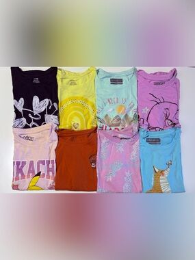 T-Shirts SET for Everyday use 8pcs Girl 10/12